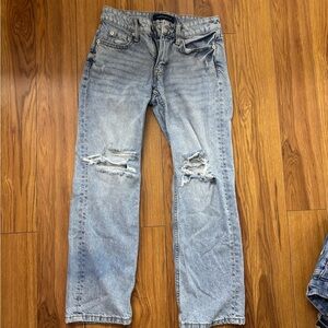 Aeropostale Men's Light Blue Relaxed Jeans